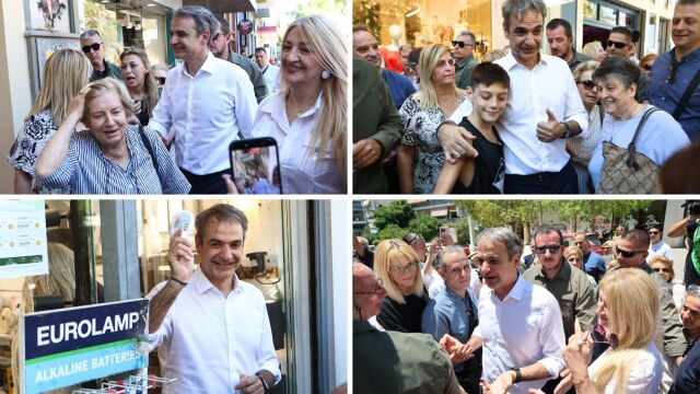 Στη Νέα Σμύρνη ο Κυριάκος Μητσοτάκης: Οι selfies και οι αγκαλιές με κατοίκους της περιοχής - Μαζί του Κυρανάκης και Θεοδωρικάκος (Εικόνες & Βίντεο)