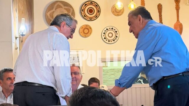 Δείπνο Σαμαρά με τρεις βουλευτές της ΝΔ: Αθανασίου, Λεονταρίδης, Καρασμάνης τα είπαν με τον πρώην πρωθυπουργό (Εικόνες)