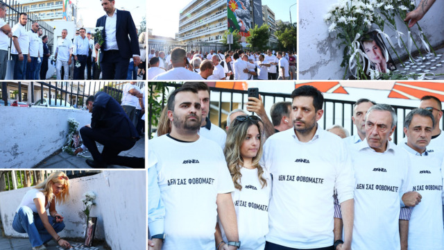 Δολοφονία Βάγιας Νέστορα: Με κεντρικό σύνθημα δεν σας φοβόμαστε η συγκέντρωση της ΝΔ στη Θεσσαλονίκη - Άναψαν κεριά στη μνήμη της (Εικόνες)
