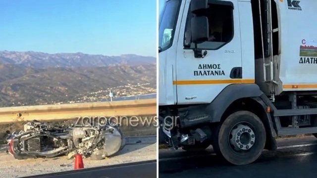 Χανιά: Θρήνος στην Πολεμική Αεροπορία για τον 33χρονο αξιωματικό - Σε σοκ μετά το τροχαίο ο οδηγός του απορριμματοφόρου (Bίντεο)
