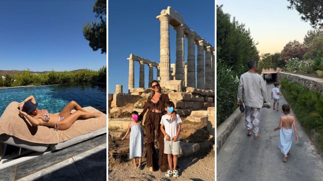 Αθηνά Οικονομάκου: Οι καλοκαιρινές στιγμές στο Σούνιο, τα εντυπωσιακά μαγιό και το στιλ της μικρής Σιέννα (Εικόνες)