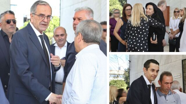 Λένα Σαμαρά: Συγκίνηση στο μνημόσυνο για τον έναν χρόνο από τον θάνατο της - Πλήθος κόσμου στο πλευρό του Αντώνη Σαμαρά και της οικογένειάς του (Εικόνες)