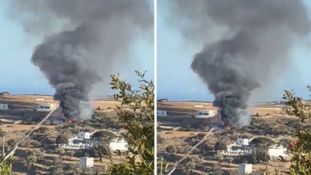 Τραγωδία στη Σίφνο: Τρεις νεκροί από πτώση ιδιωτικού ελικοπτέρου στο κέντρο του νησιού (Βίντεο)