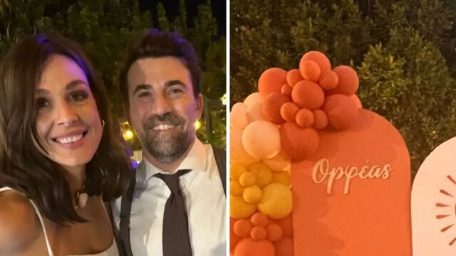 Σε πελάγη ευτυχίας η Ιωάννα Τριανταφυλλίδου και ο Κίμων Κουρής: Βάφτισαν τον ενός έτους γιο τους, Ορφέα (Εικόνες)