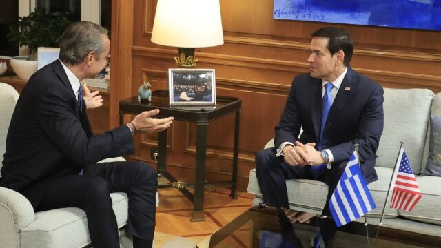 Κυριάκος Μητσοτάκης: Η καθόλου τυχαία φωτογραφία... ανάμεσα σε εκείνον και τον Ρούμπιο και η αναφορά στην ομιλία του στο Κογκρέσο (Εικόνες)