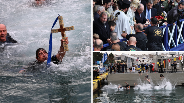 Θεοφάνια: Με λαμπρότητα ο εορτασμός τους σε Αθήνα και Πειραιά (Εικόνες & Βίντεο)