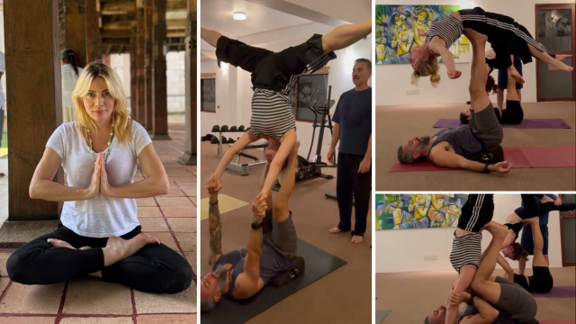 Σμαράγδα Καρύδη: Κάνει acro yoga που εντυπωσιάζει - 