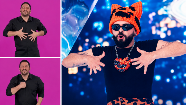 Eurovision 2026: Ο ενθουσιώδης διερμηνέας που τράβηξε τα βλέμματα την ώρα που ο Ακύλας τραγουδούσε το 