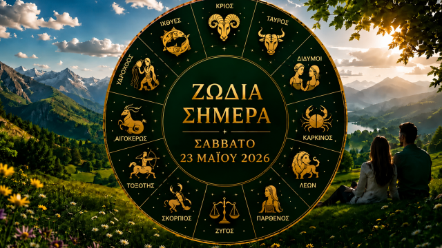 Ζώδια σήμερα Σάββατο 23 Μαΐου 2026: Ποιοι πιέζονται, ποιοι οργανώνονται και ποιοι αλλάζουν σχέδια ξαφνικά