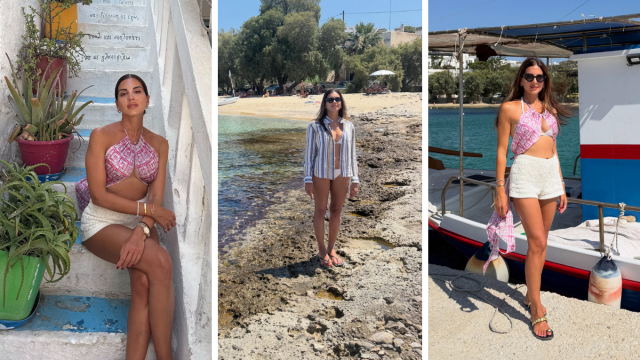 Σταματίνα Τσιμτσιλή: Στιγμές ανεμελιάς στην Πάρο με τον γιο της, Γιάννη - Λευκά σκαλοπάτια, ψαροκάικα και οικογενειακές στιγμές (Εικόνες)