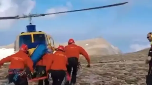 Όλυμπος: Εντυπωσιακό βίντεο από τη διάσωση τραυματισμένου Τσέχου